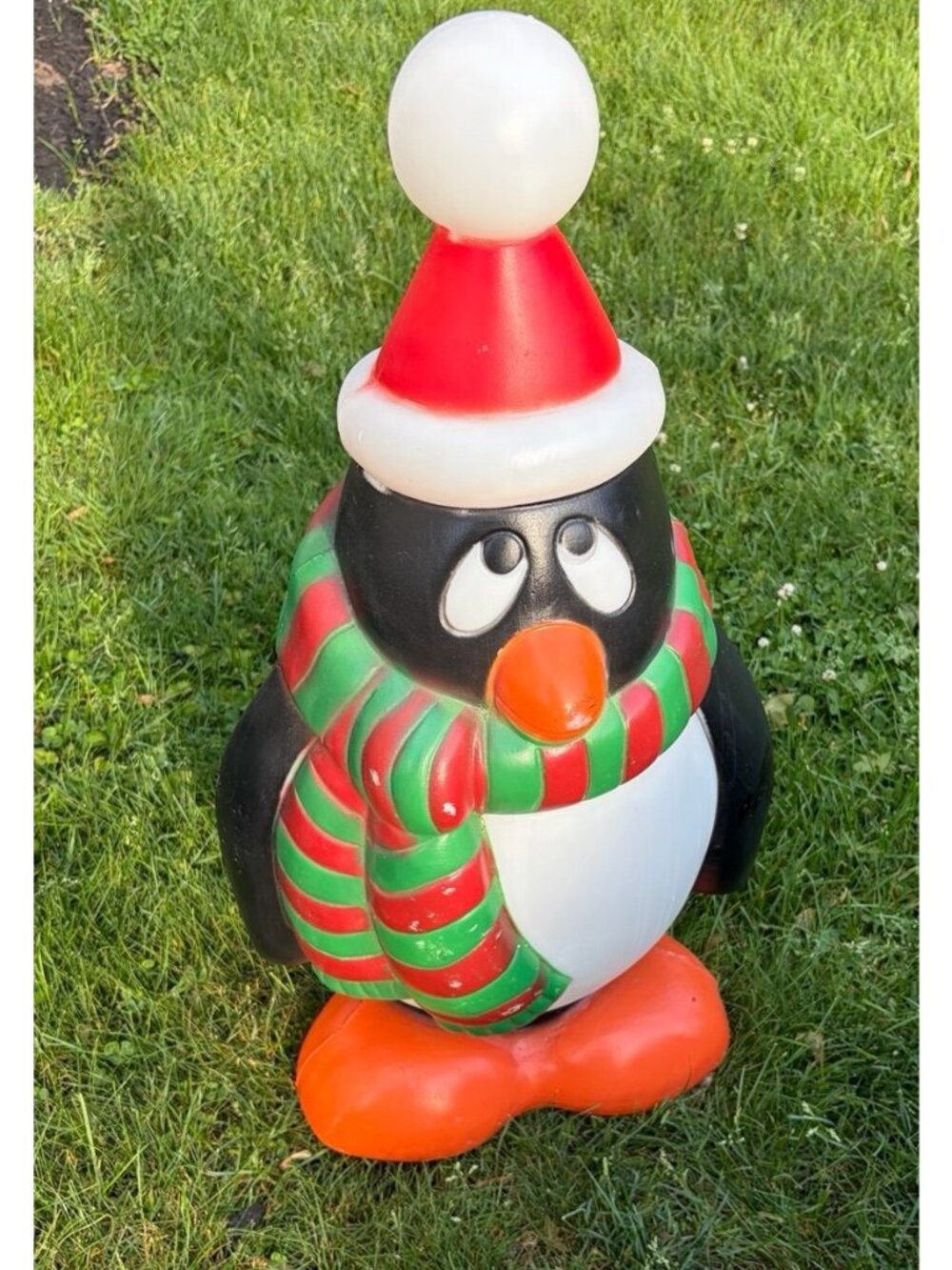 Vintage 28"  Penguin Chilly Willy Blow Mold General Foam Christmas Yard Decor